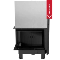 Топка Kratki PRO MBZ/L/BS/G/SG угловое гнутое стекло слева, гильотина Топка Kratki PRO MBZ/L/BS/G/SG угловое гнутое стекло слева, гильотина