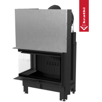 Топка Kratki PRO MBO/L/BS/G/SG угловое гнутое стекло слева, гильотина Топка Kratki PRO MBO/L/BS/G/SG угловое гнутое стекло слева, гильотина