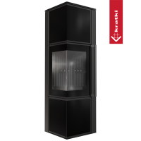 Печь Kratki PRO TORA/M 8 кВт, чёрное стекло Печь Kratki PRO TORA/M 8 кВт, чёрное стекло