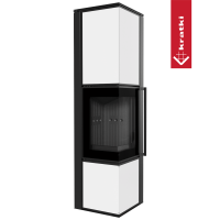 Печь Kratki PRO TORA/L 8 кВт, белое стекло Печь Kratki PRO TORA/L 8 кВт, белое стекло